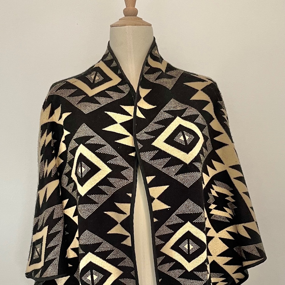 Knit poncho